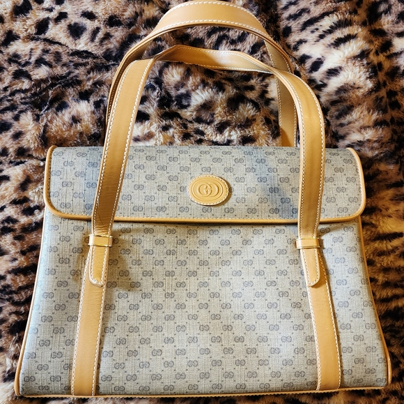 Vintage Authentic 80s Gucci Micro GG Shoulder Bag - Picture 1 of 14
